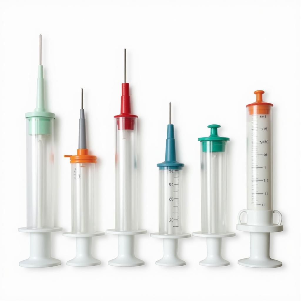 Different types of food syringes for dogs