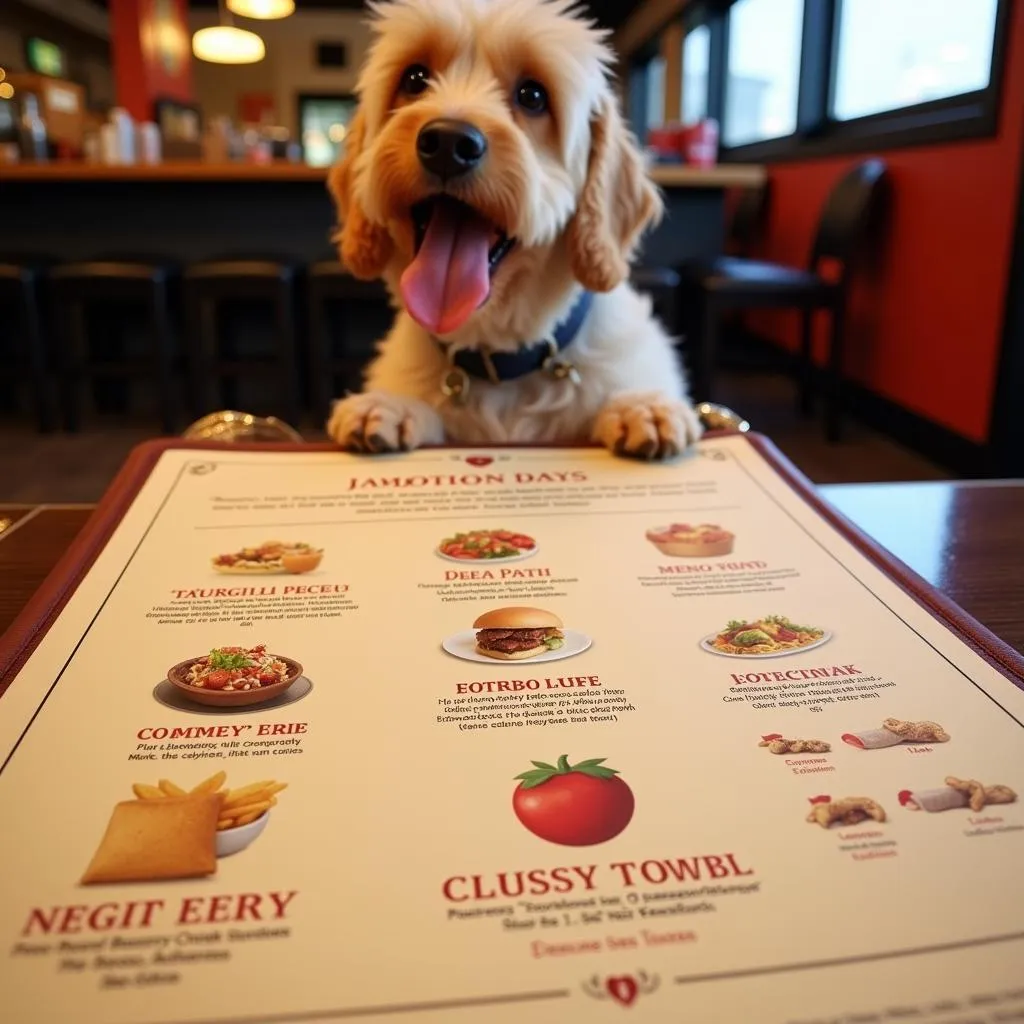 Dog-friendly Mexican restaurant menu