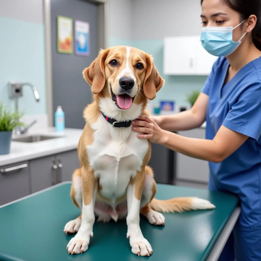 Dog at the Vet