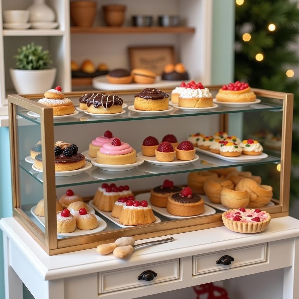 Dollhouse Miniature Bakery Scene