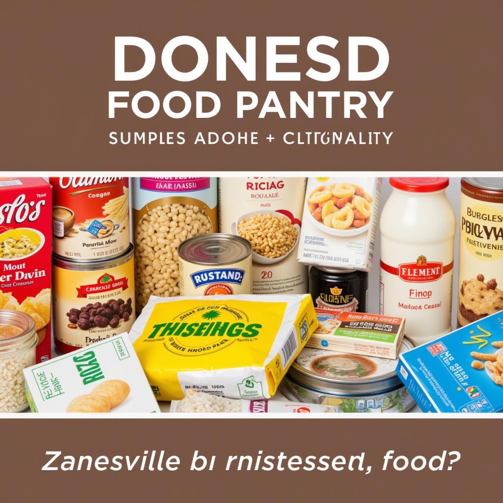 Donating Food Items to a Zanesville Food Pantry