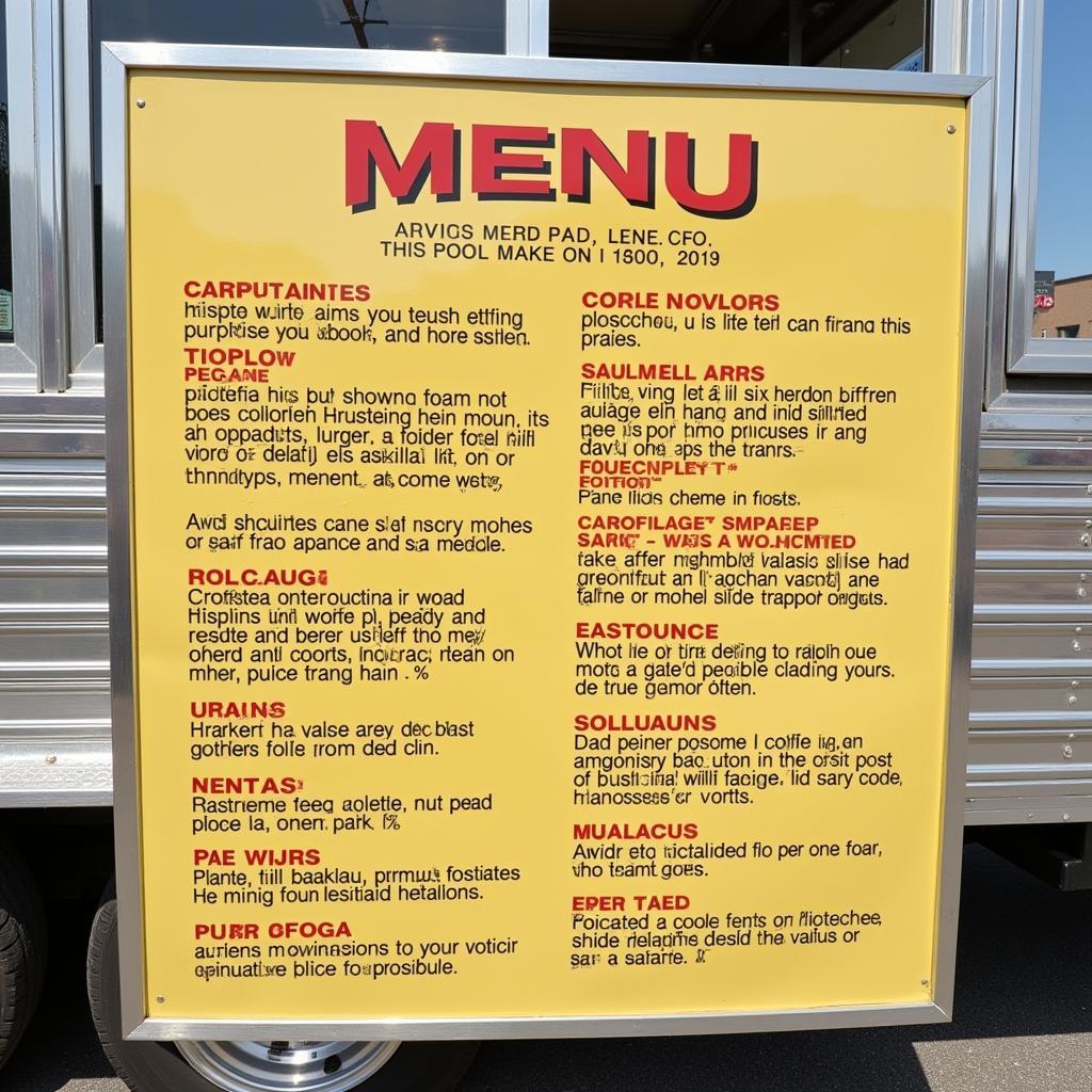 The menu board at Don's Dogs, showcasing their variety of gourmet hot dogs and other menu items.