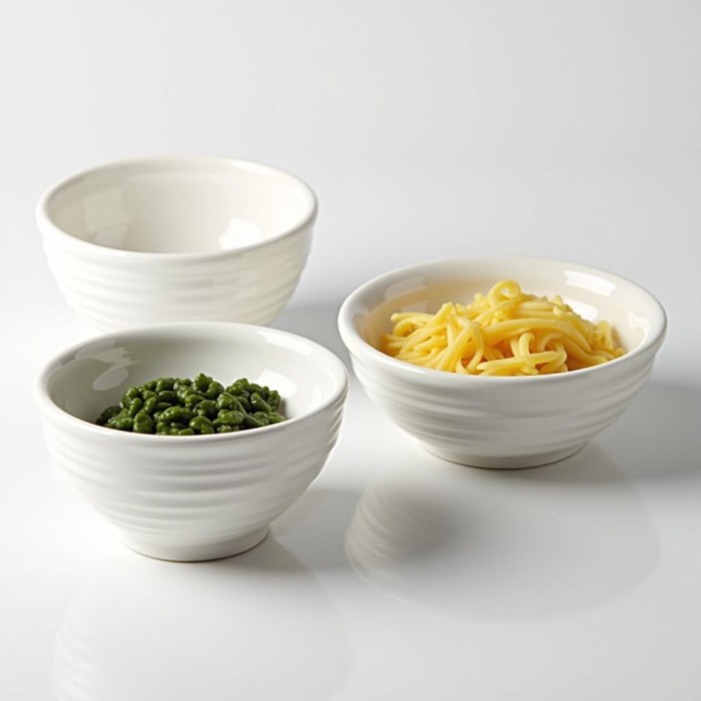 Double-Walled Bowls for Maintaining Cold Food Temperatures