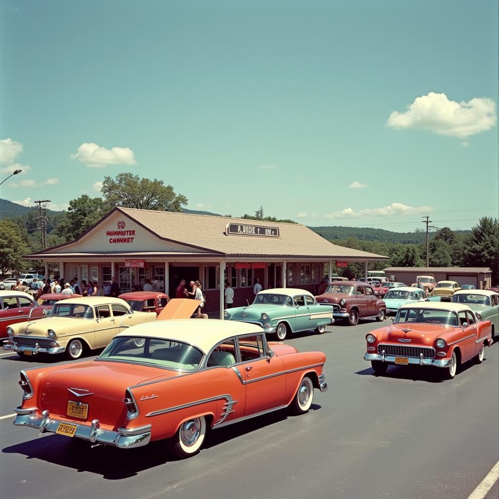 1950s drive-in restaurant