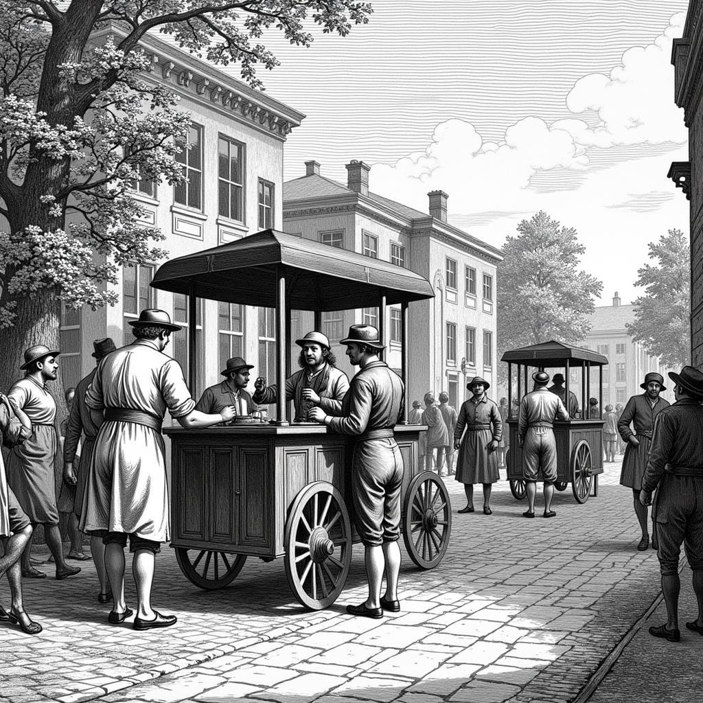 Early Food Vendors in America