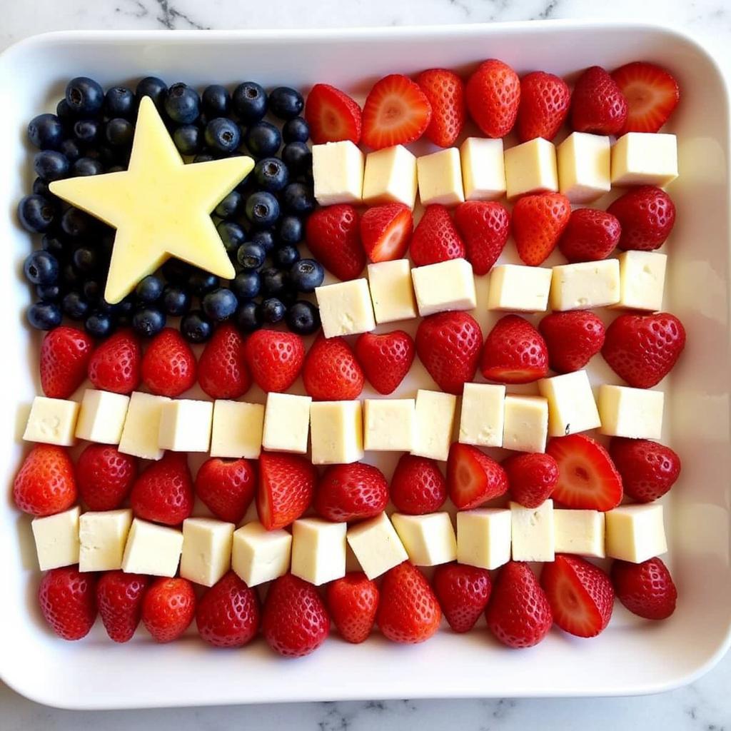 Edible Flag Platter