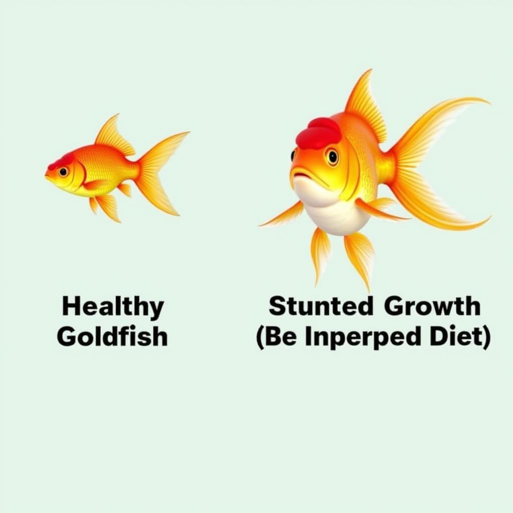 Effects of Wrong Diet on Goldfish