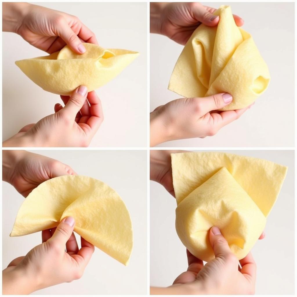 Folding Egg Roll Wrappers