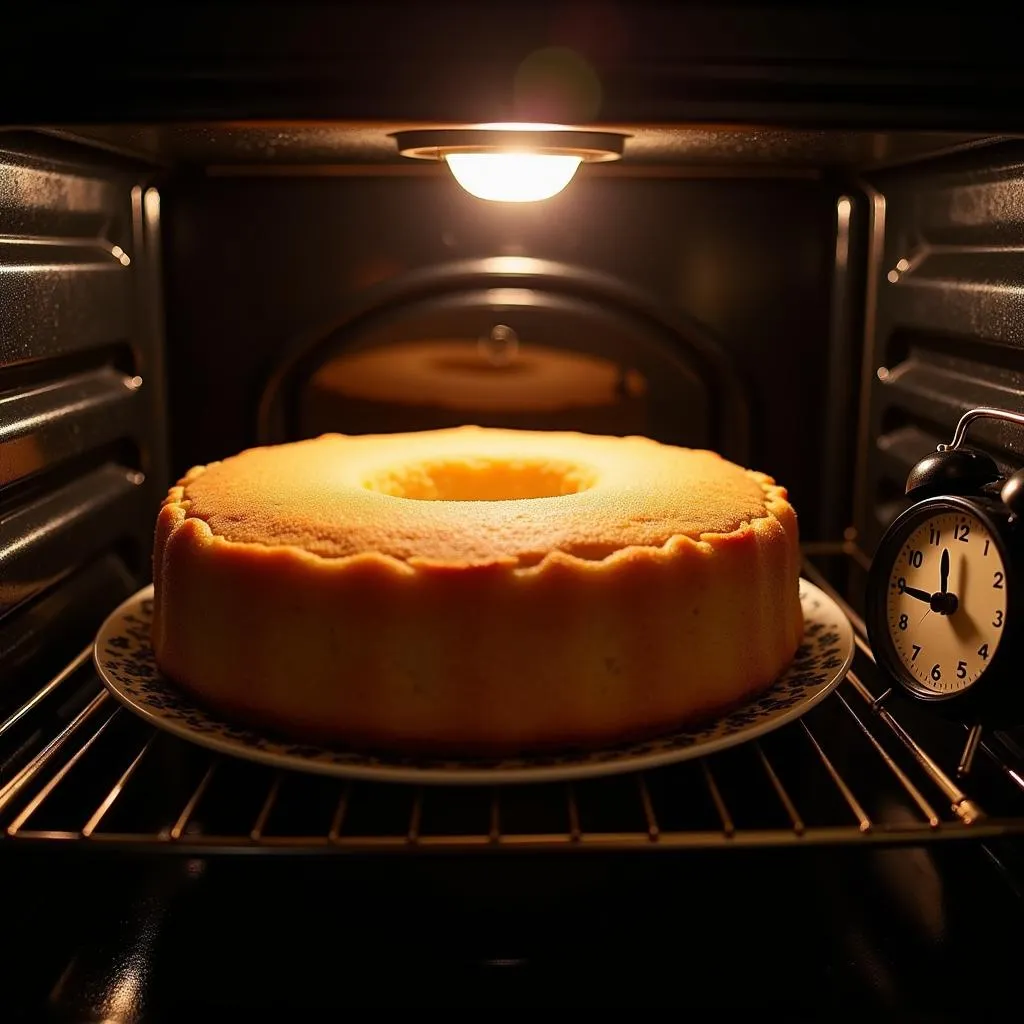 Baking the Eggless Angel Food Cake