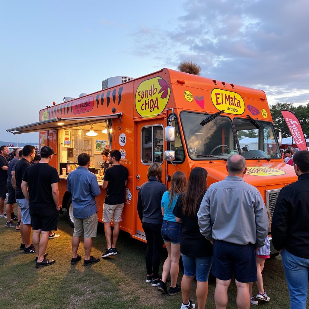 El Mata Antojos Food Truck at a local food festival