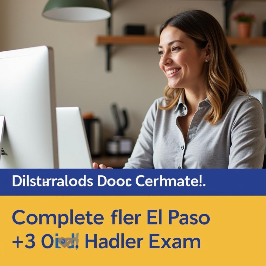 El Paso Food Handler Taking Exam