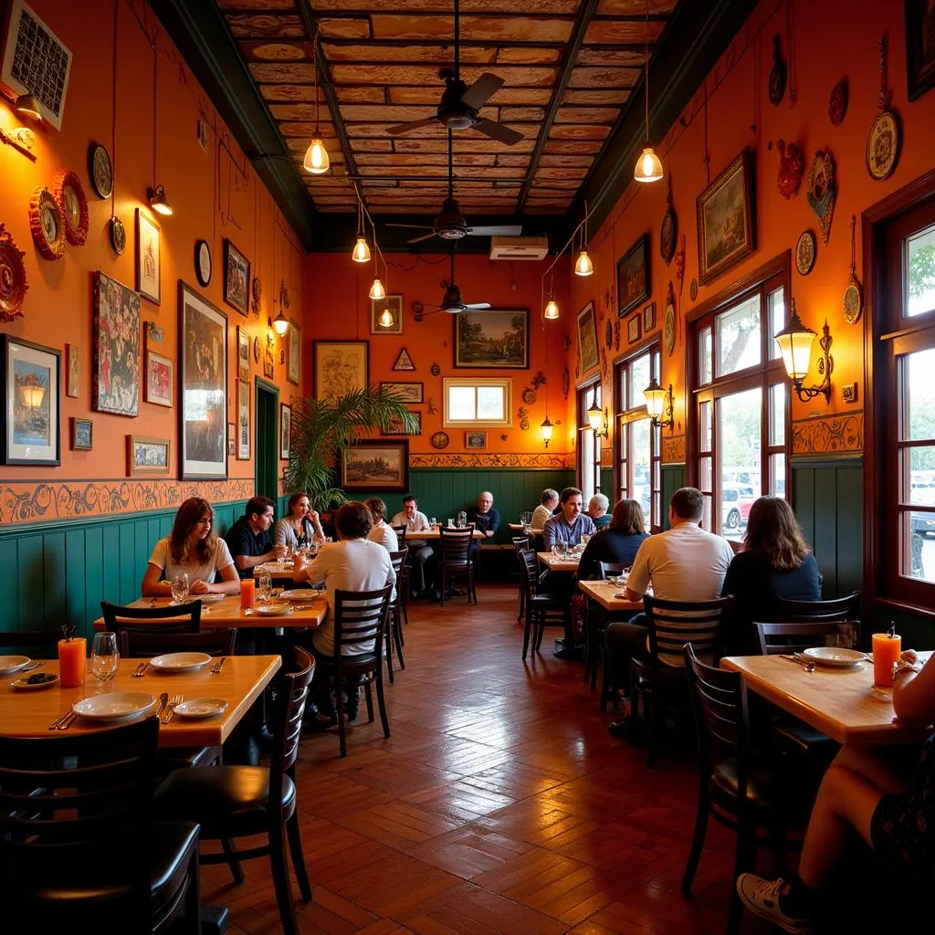 Vibrant Dining Area at El Patron Mexican Restaurant