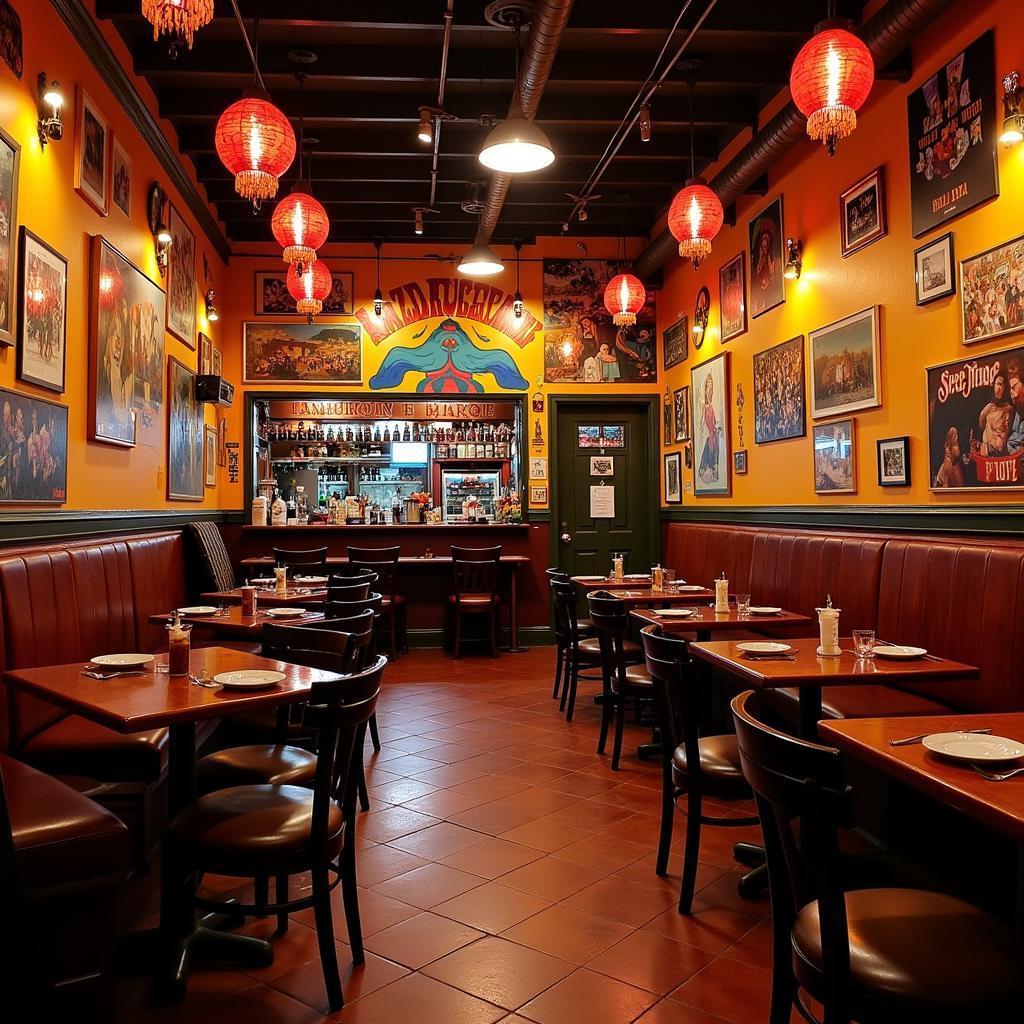 Vibrant Interior of El Zarape Restaurant