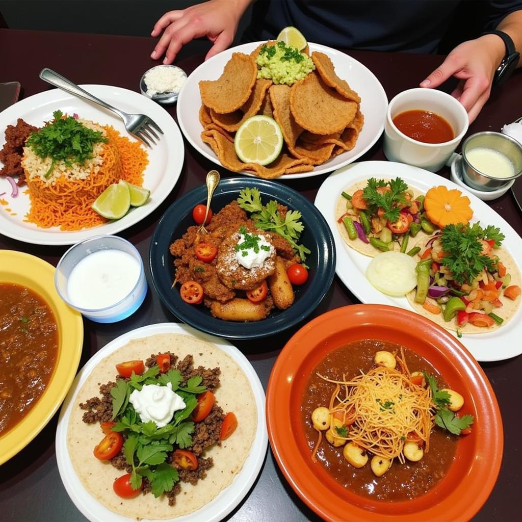 Colorful Vegetarian Options at El Zarape