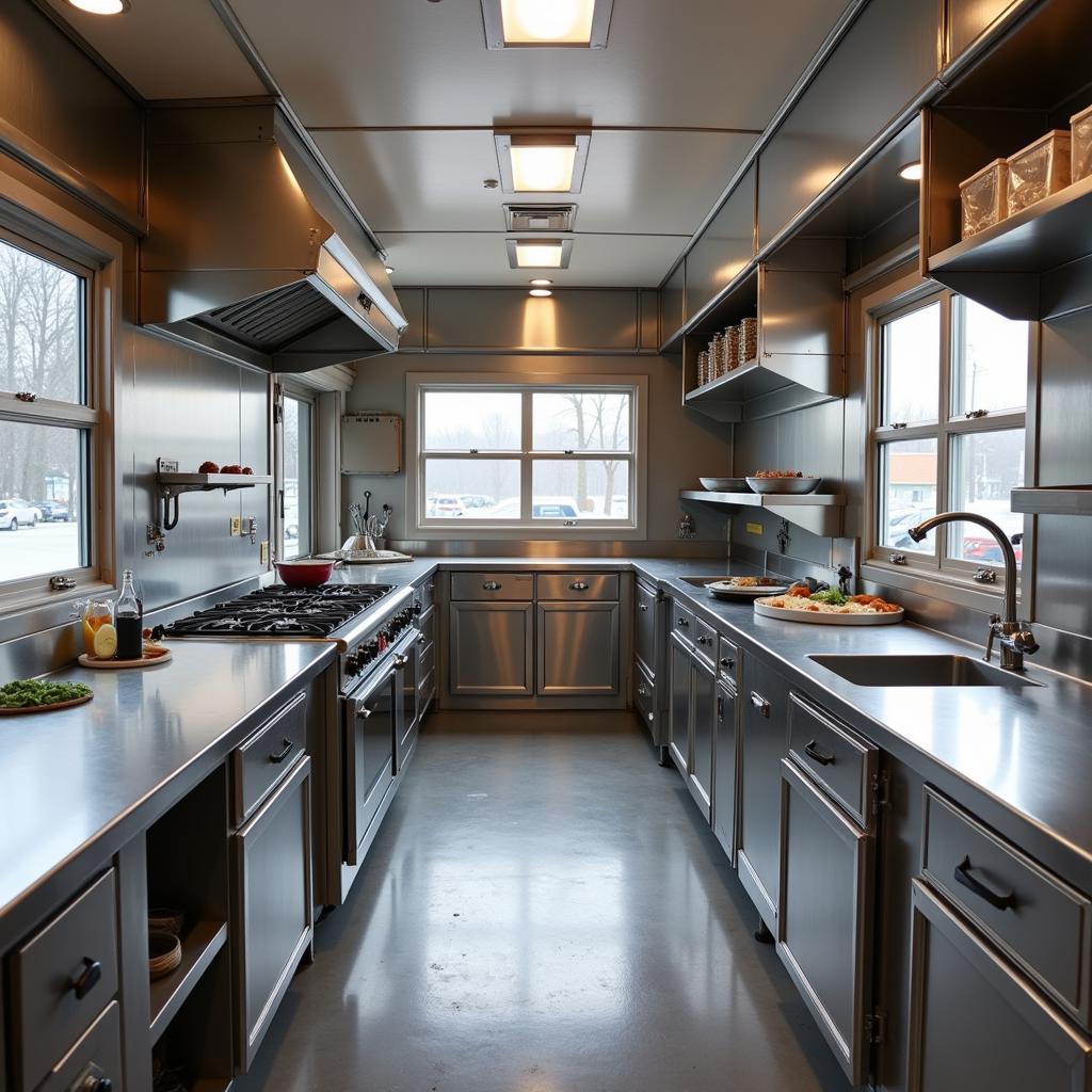 Spacious Electric Food Truck Kitchen