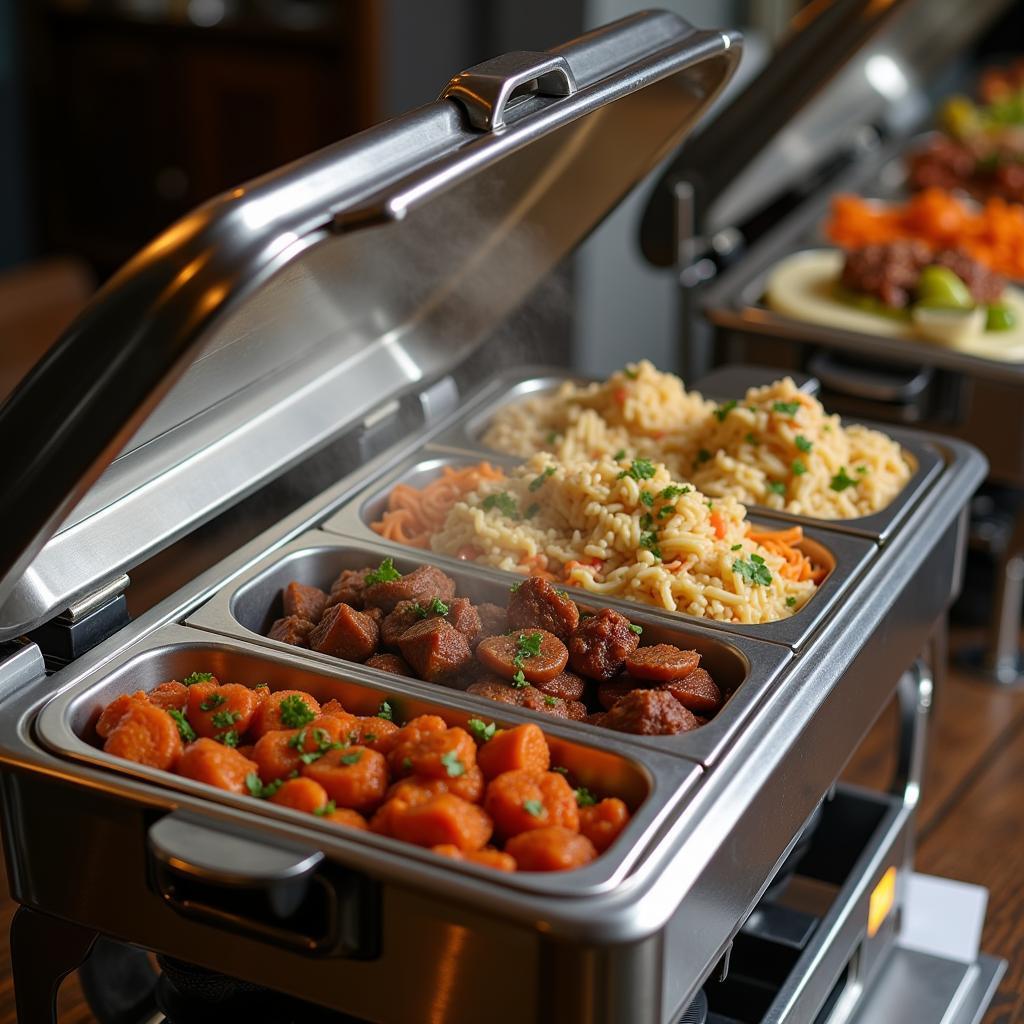 Electric hot box food warmer used for catering