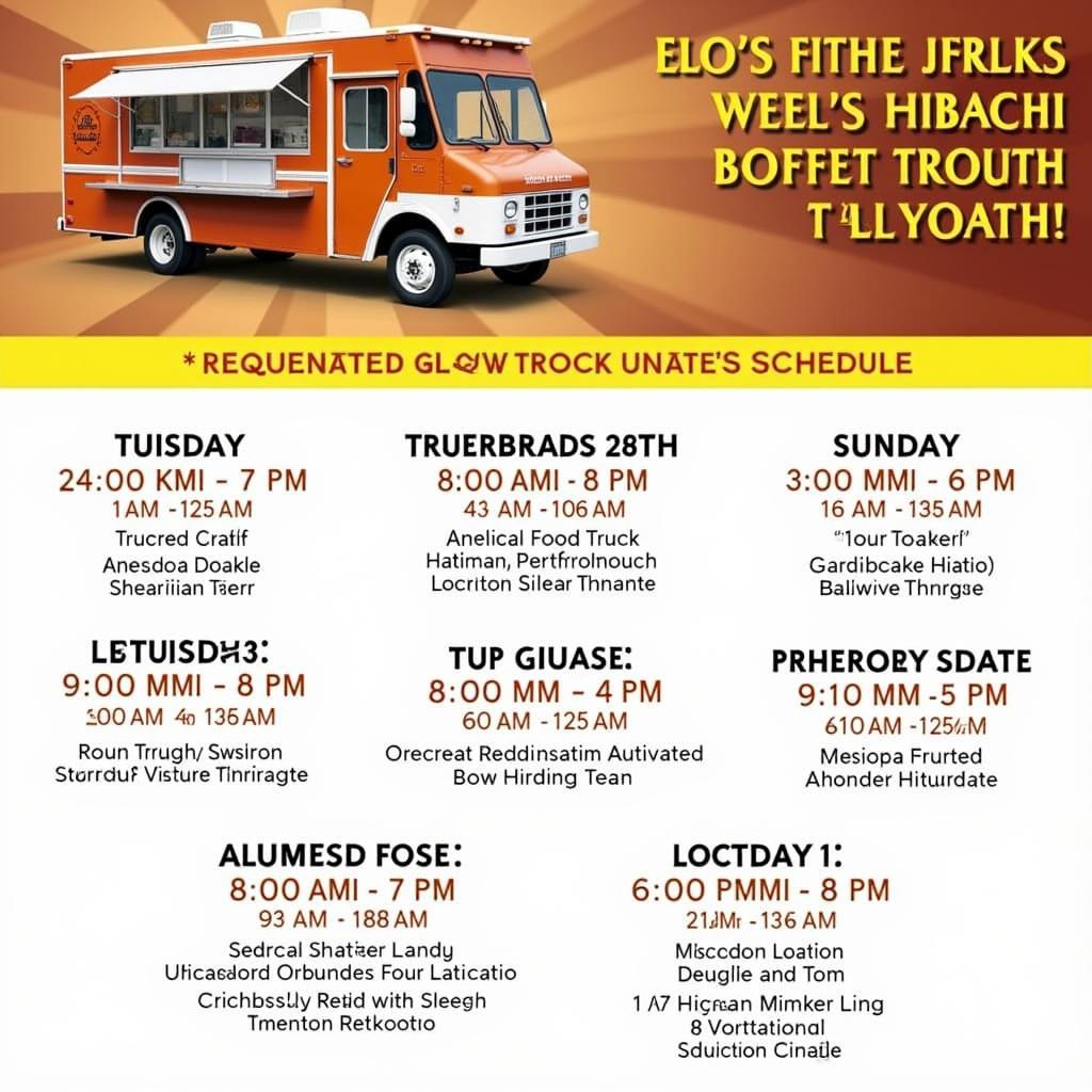 Elo's Hibachi Food Truck Location and Schedule