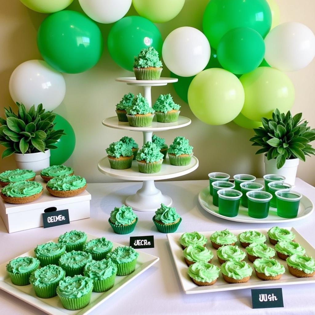 Emerald City Dessert Table