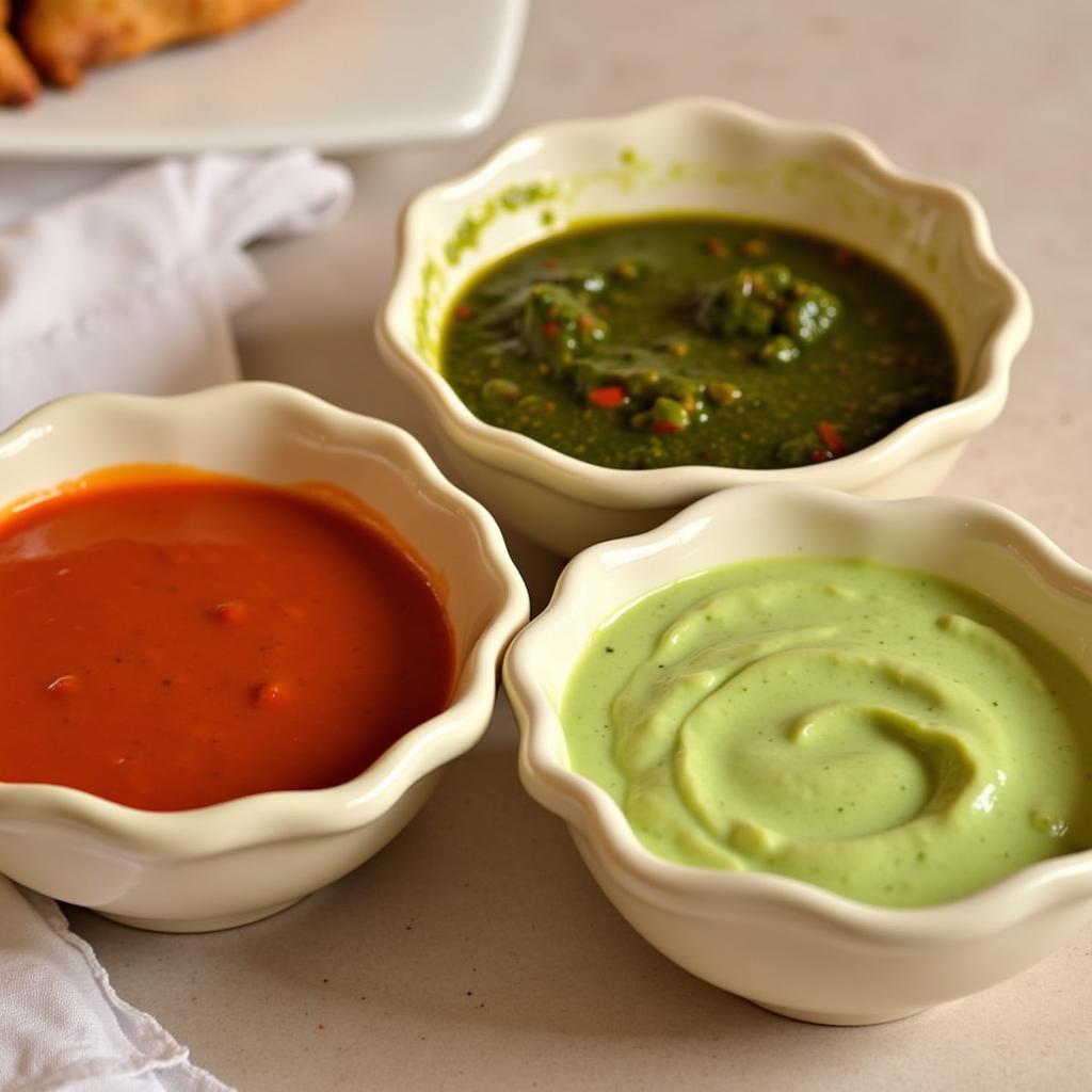 A Trio of Empanada Dipping Sauces