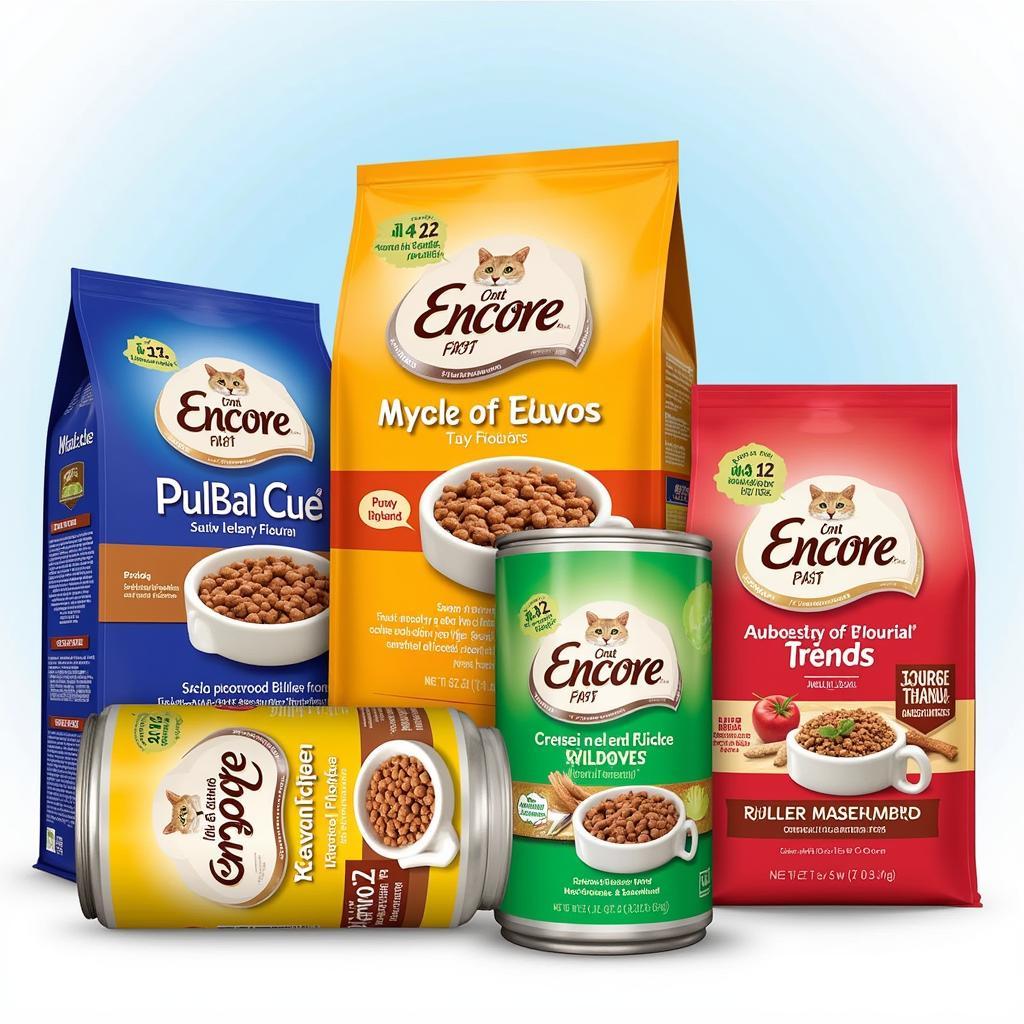 Encore cat food product lineup