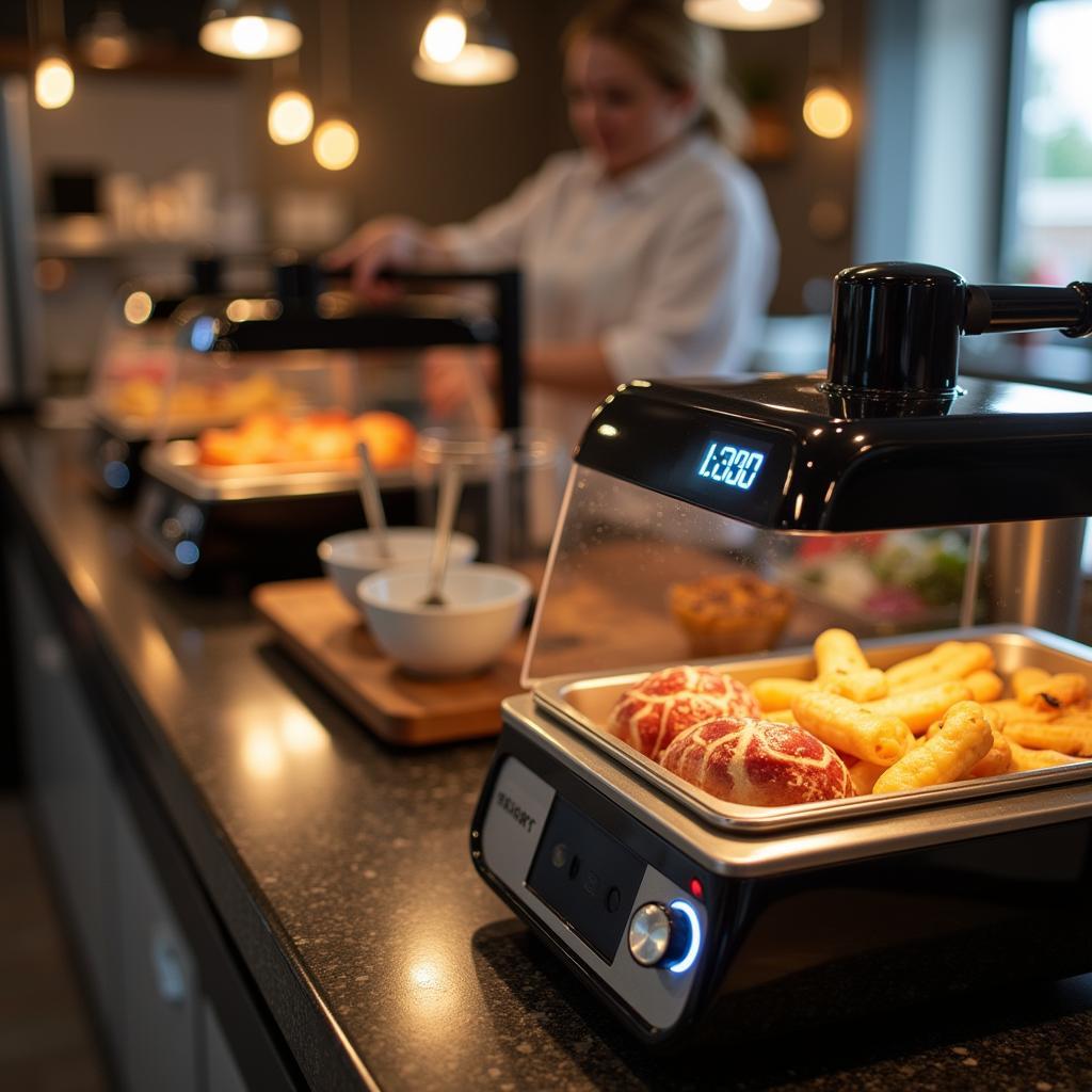 Energy-efficient commercial food warmer countertop