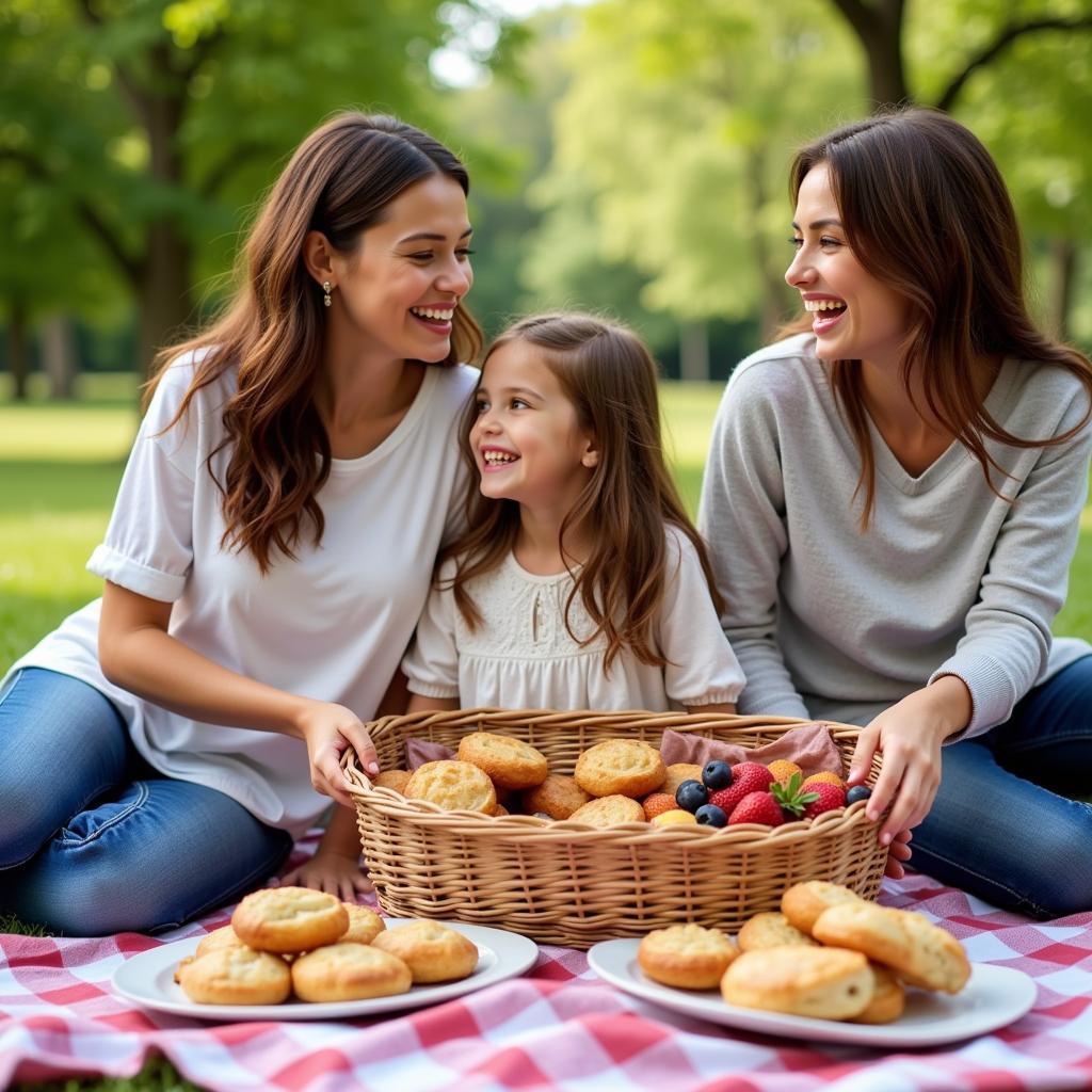 Enjoying British Frozen Food at a Picnic