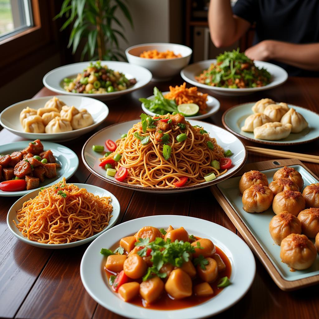 Enola Chinese Food Spread