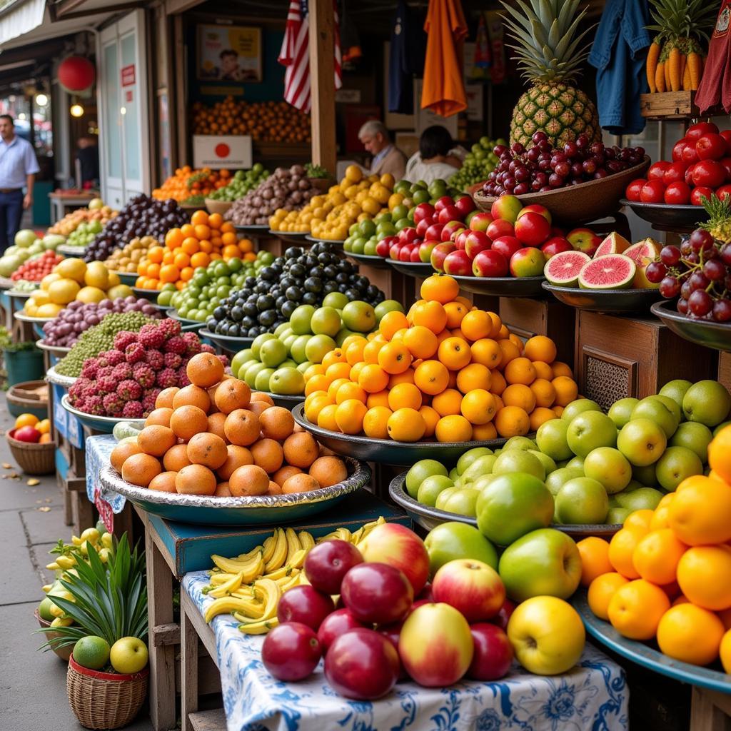 Exotic Fruits at a Local Market