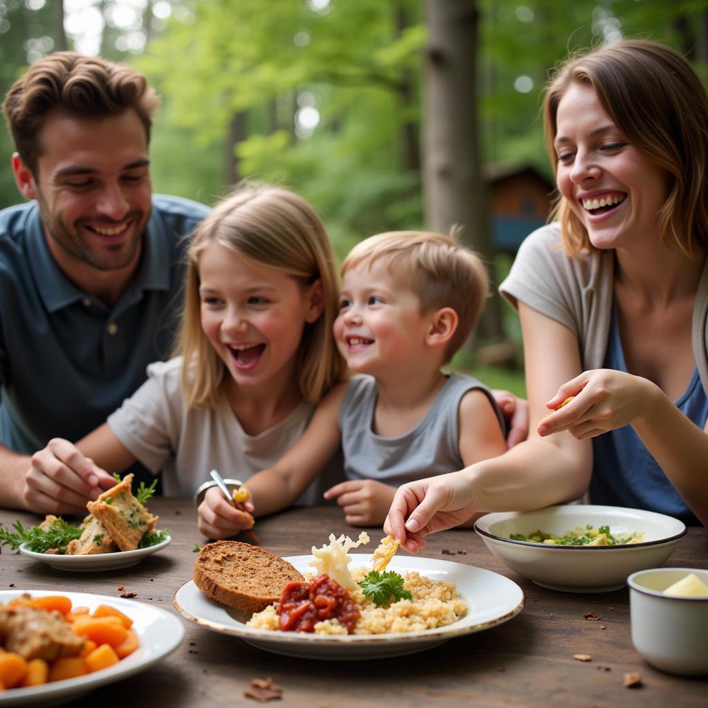 Family Meal with Freeze Dried Food