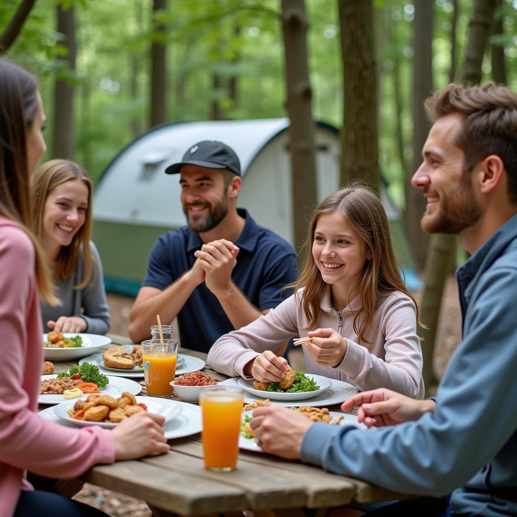 Family Camping Trip with Freeze Dried Food