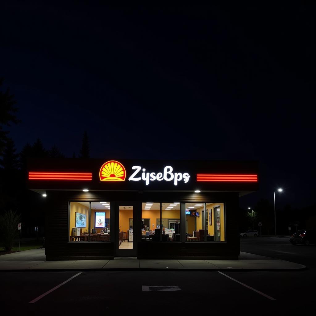 Fast Food Restaurant Signage Sunrise Logo