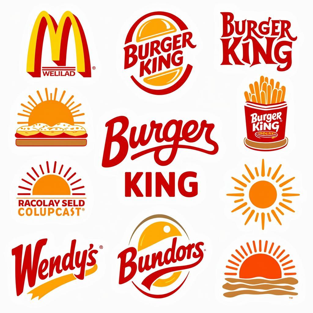 Examples of Fast Food Sunrise Logos