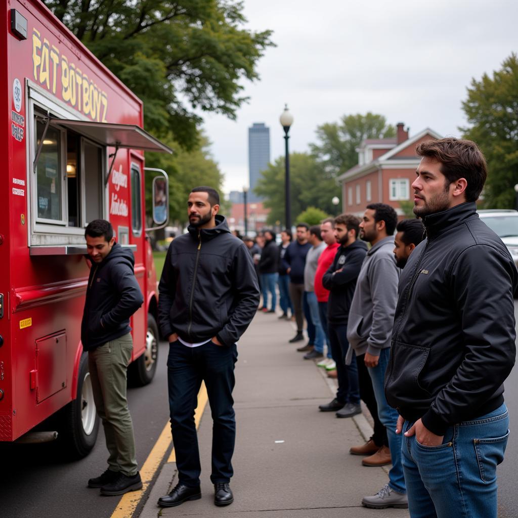 Fat Boyz Food Truck Customers