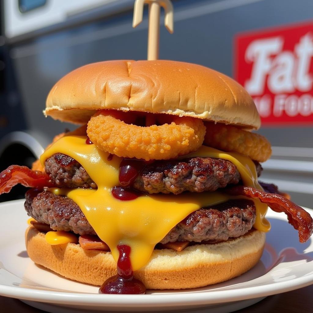 Gourmet Burger from Food Truck