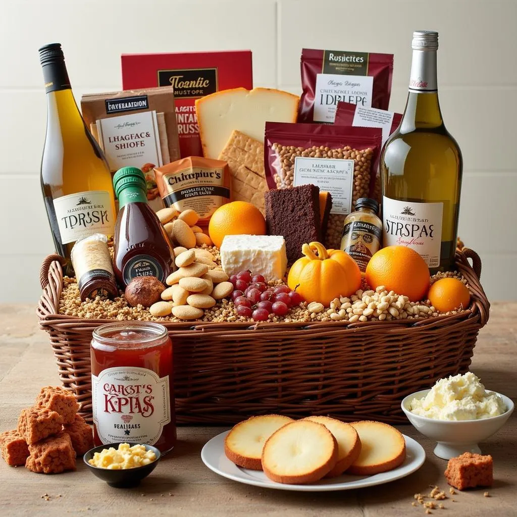 Gourmet food gift basket for Father's Day