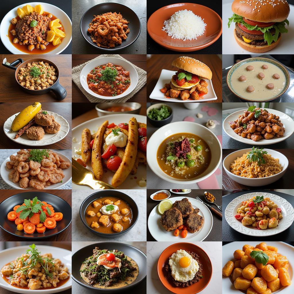 A Vibrant Collage of Fernweh Food