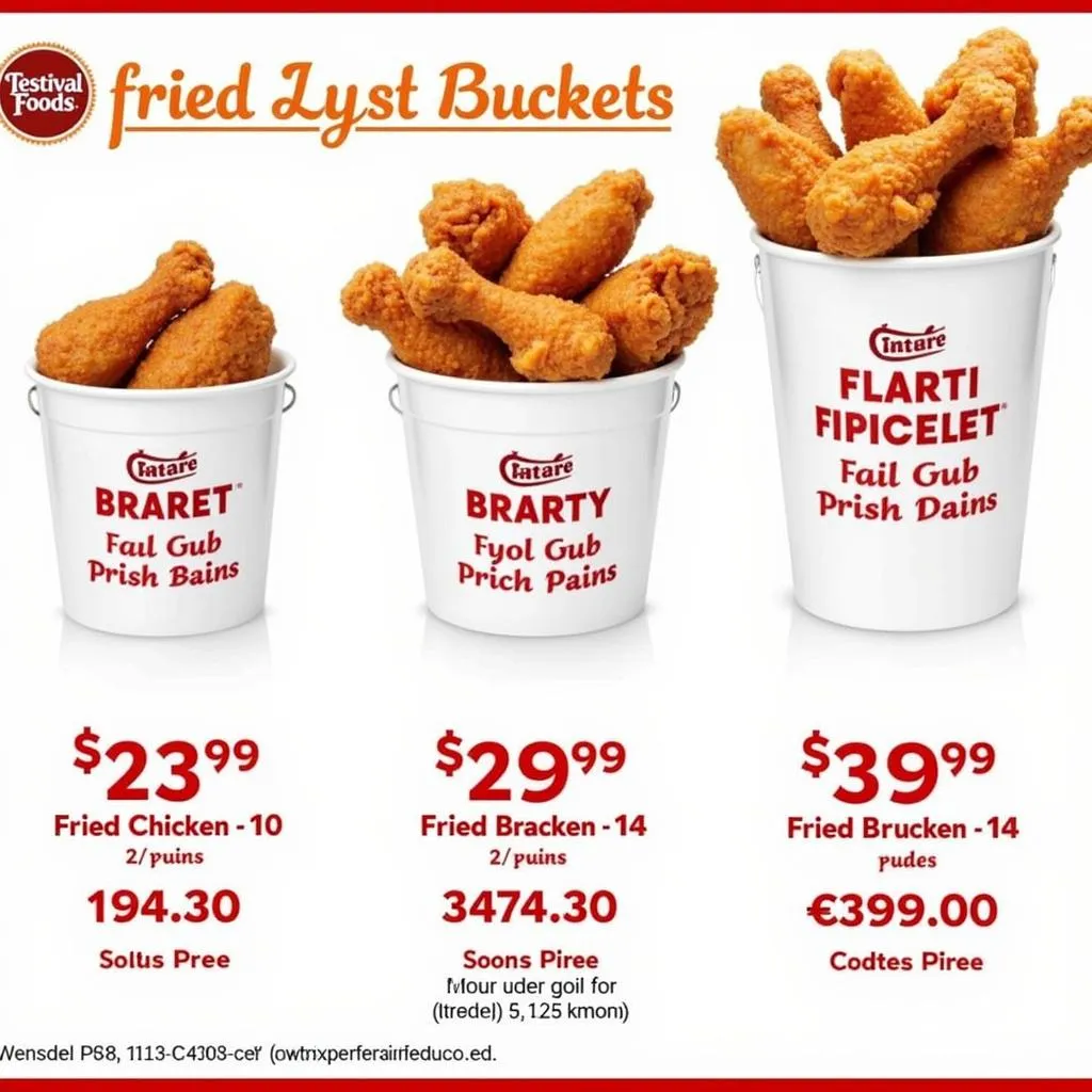 Festival Foods Fried Chicken Bucket Options