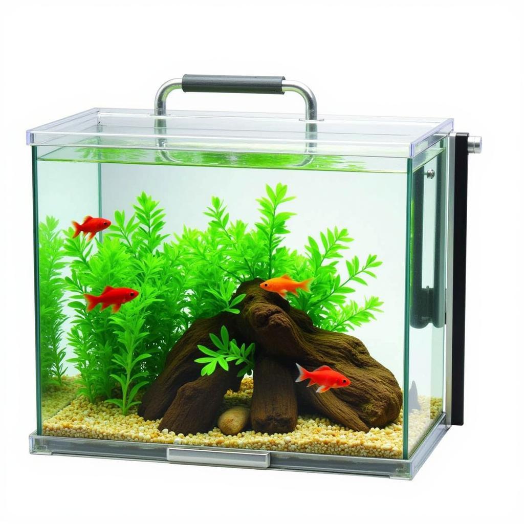 Aquarium with Slow Release Feeder