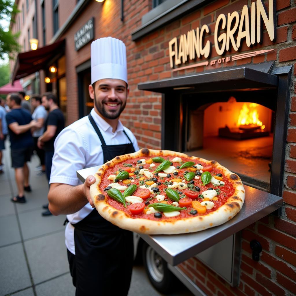 Flaming Grain Food Truck Wood-Fired Pizza