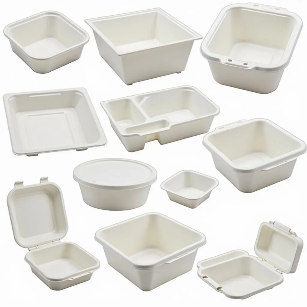 Assortment of Foam Food Containers