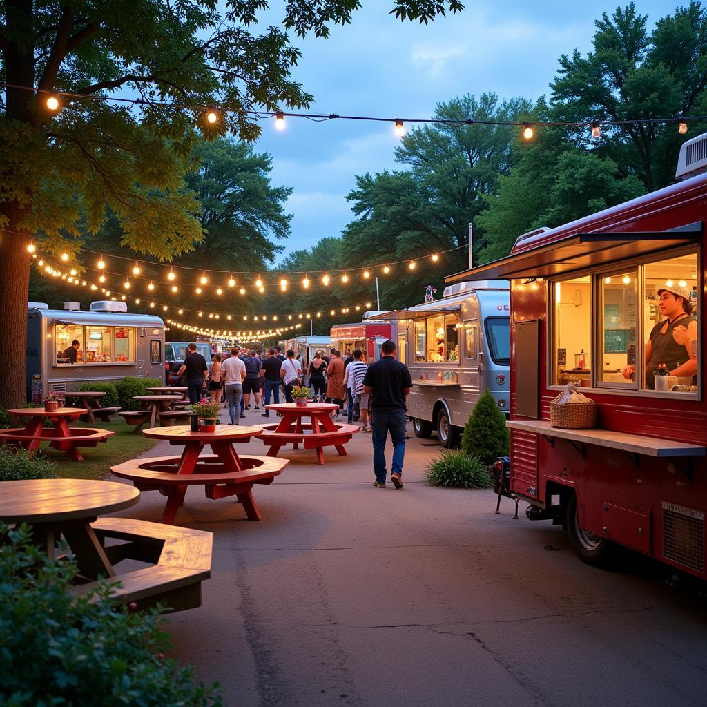 Vibrant Food Truck Park in Fond du Lac