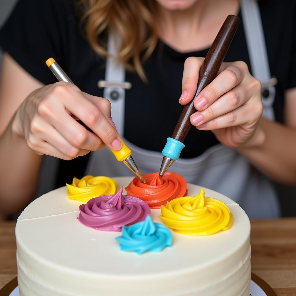 Food Artist Creating Edible Art