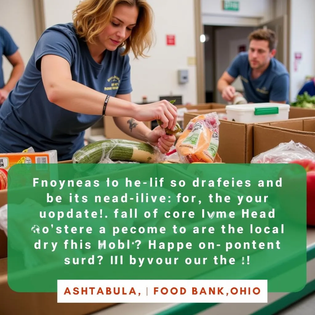 Food Bank Donations in Ashtabula