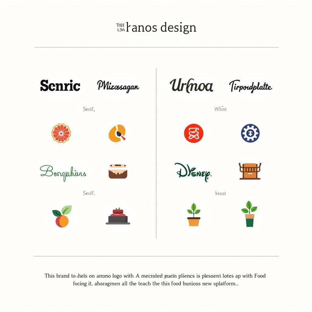 Food Business News Logo Design Elements