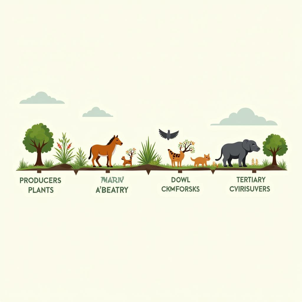 Food Chain in a Terrestrial Ecosystem