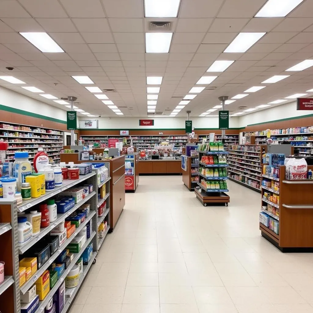 Interior of Food City Pharmacy in Ringgold, GA