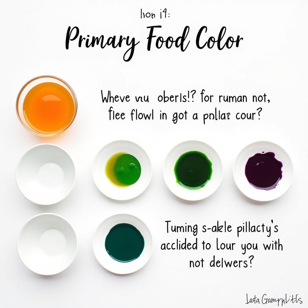 Mixing Secondary Colors from Primary Food Coloring