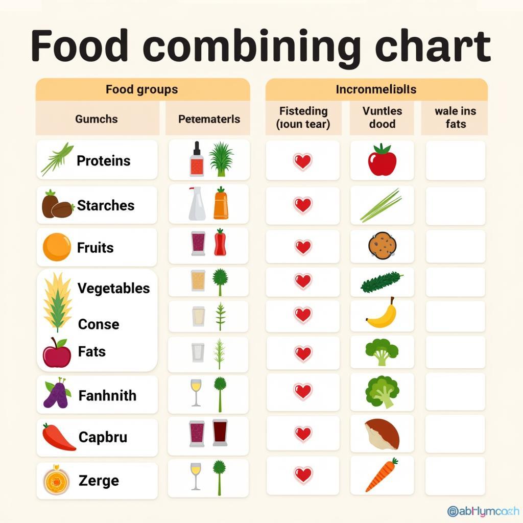 Food Combining Chart for Optimal Digestion