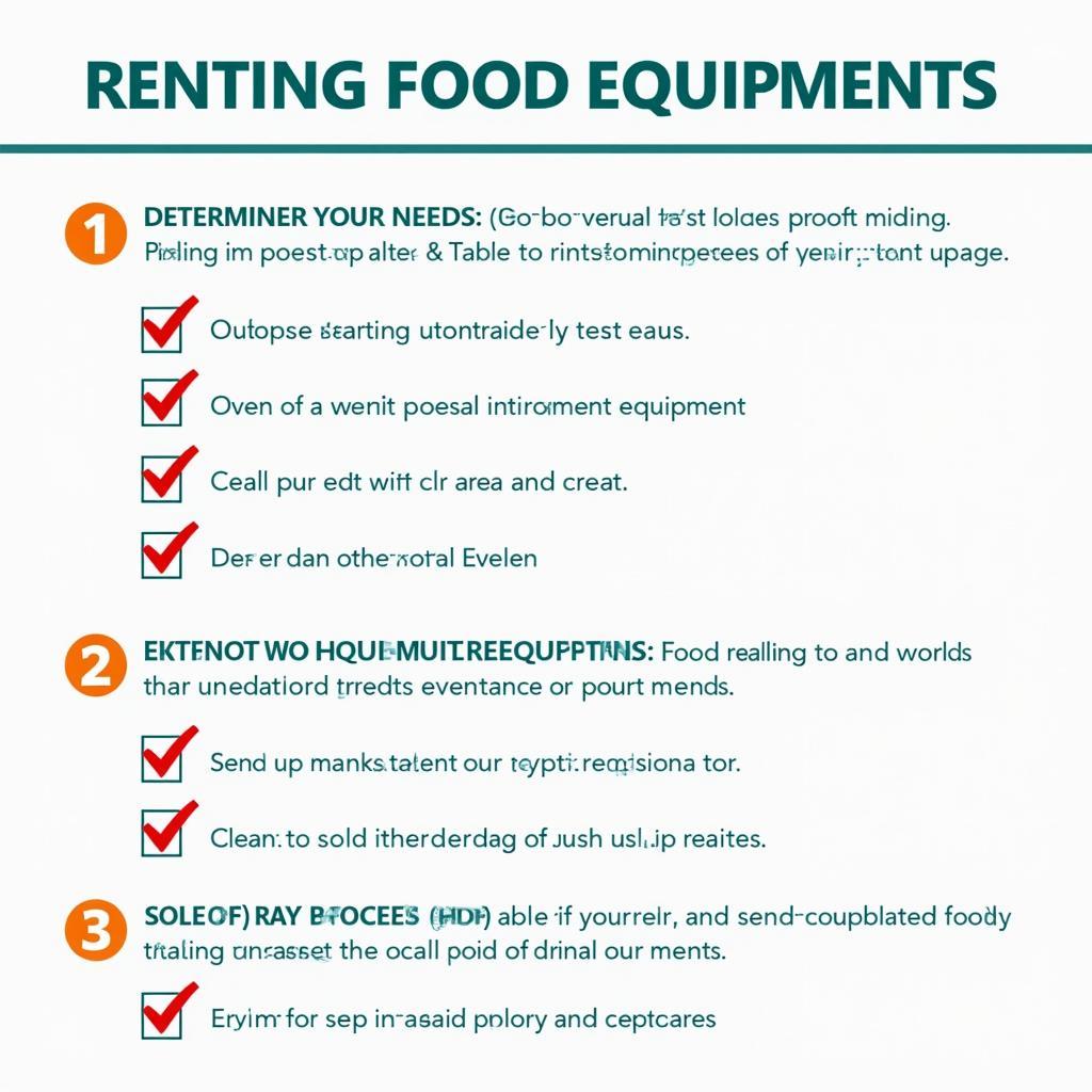 Food Equipment Rental Checklist: Ensuring a Smooth Process