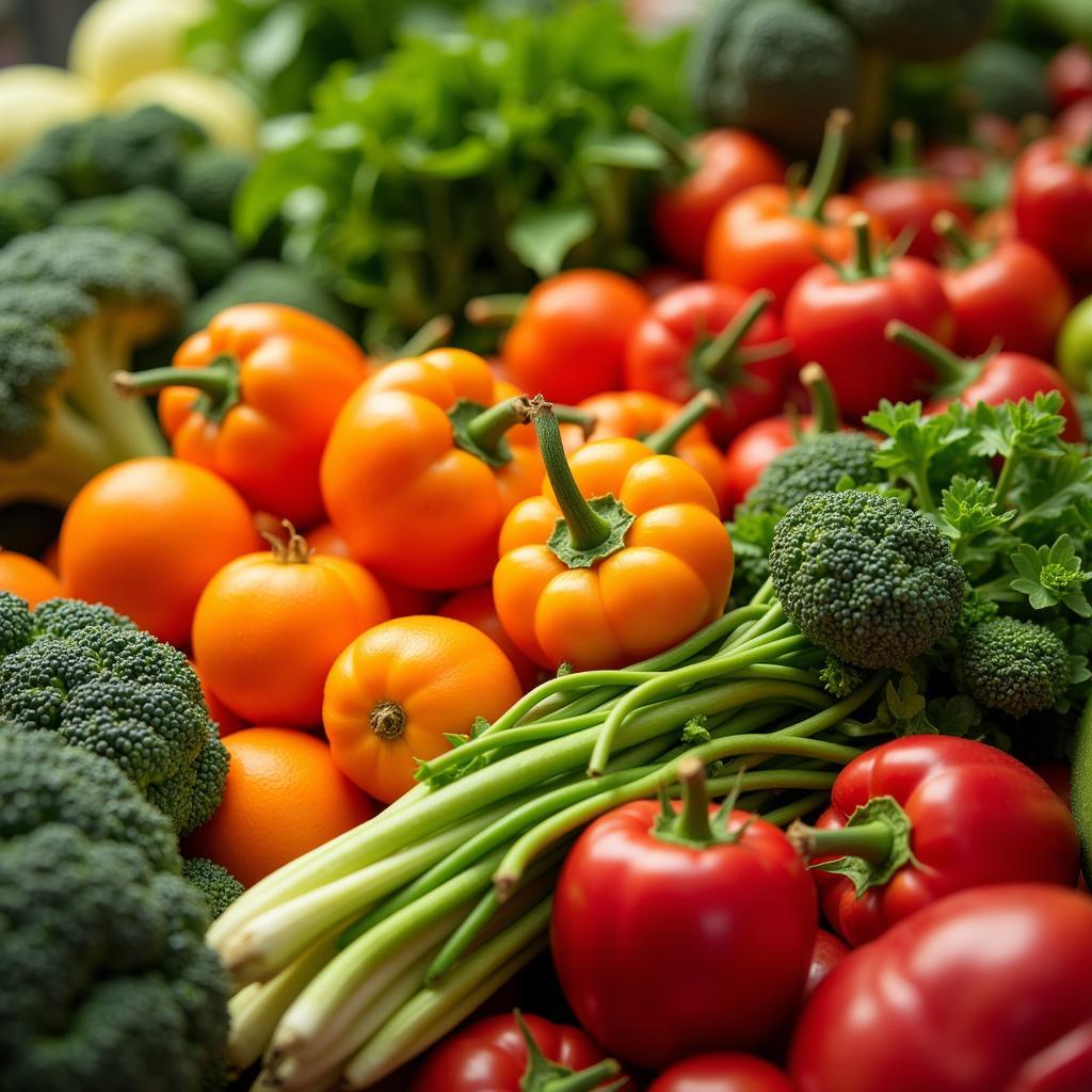 Vibrant colors of fresh fruits and vegetables at Hueytown's food giant